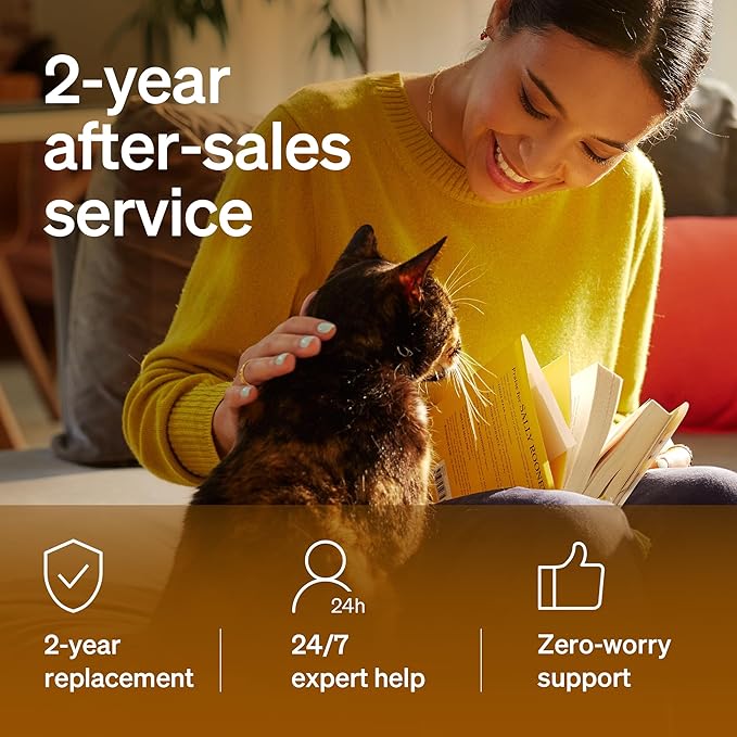 PETLIBRO Automatic Cat Feeder, Wi-Fi Rechargeable Cats Food Dispenser Battery-Operated with 30-Day Life, AIR 2.4G Wi-Fi Timed Pet Feeder for Cats & Dogs, 2L Auto Cats Feeder, Black