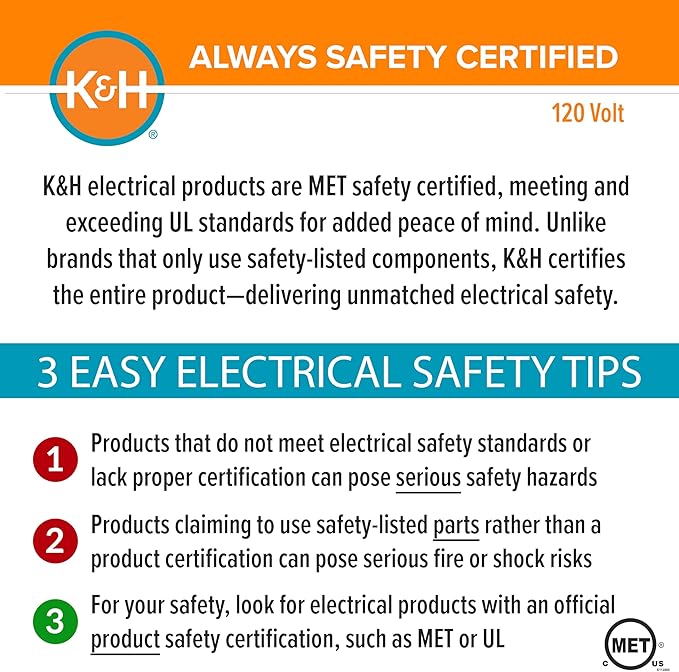 K&H Pet Products Heated Cat Bed Pad for Indoor Cats, Thermo-Kitty Mat Calming Warm Pet Heating Pad for Inside Pets, Machine Washable, Waterproof Heater, Safety Listed - 12.5 X 25in Mocha/Tan