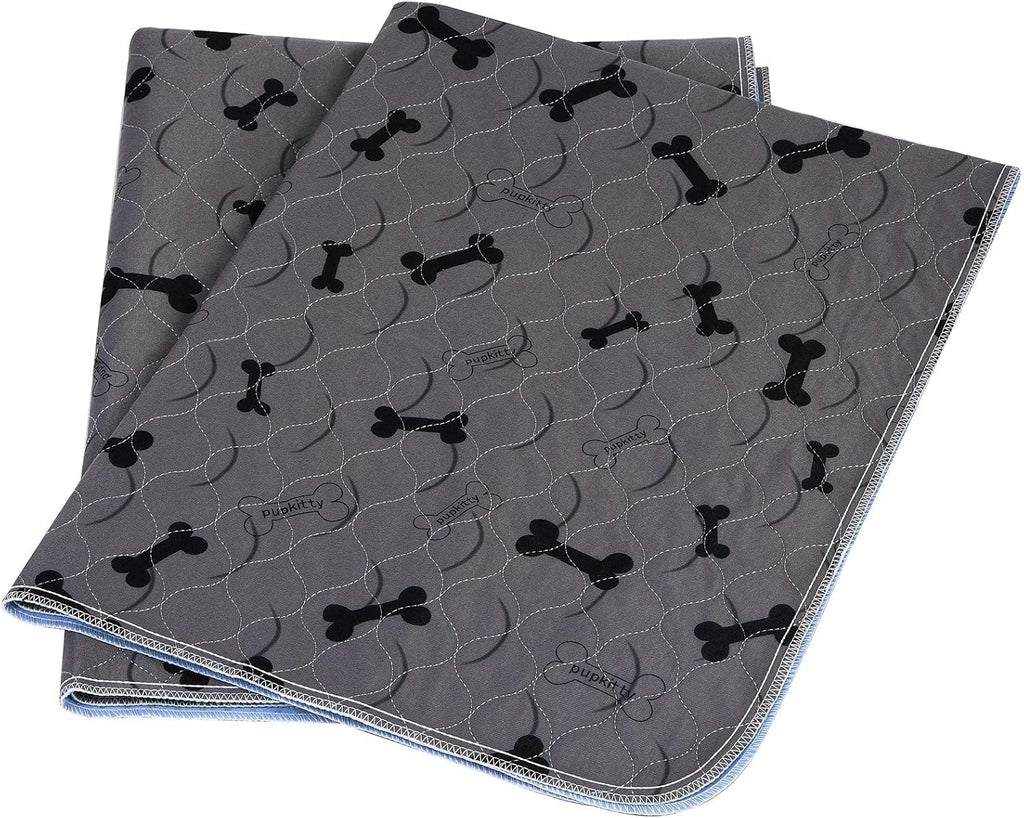 Washable Dog Pee Pads with Free Grooming Gloves,Non Slip Dog Mats with Great Urine Absorption,Reusable Puppy Pee Pads for Whelping,Potty,Training,Playpen