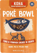 KOHA Poké Bowl Tuna & Pumpkin Entree in Gravy for Cats, 12-Pack of 3oz Pouches