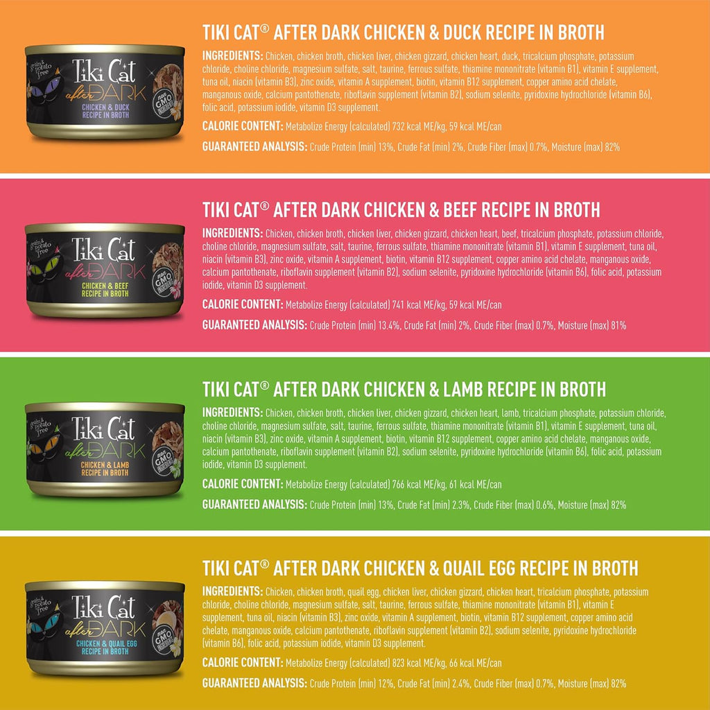 Tiki Cat Chicken Craves Whole Food, Ultimate Variety Pack, 36 Servings of High Protein Meals with Shredded Chicken, Wet Cat Food Mega Pack, 2.8 Ounce Cans (Pack of 36)