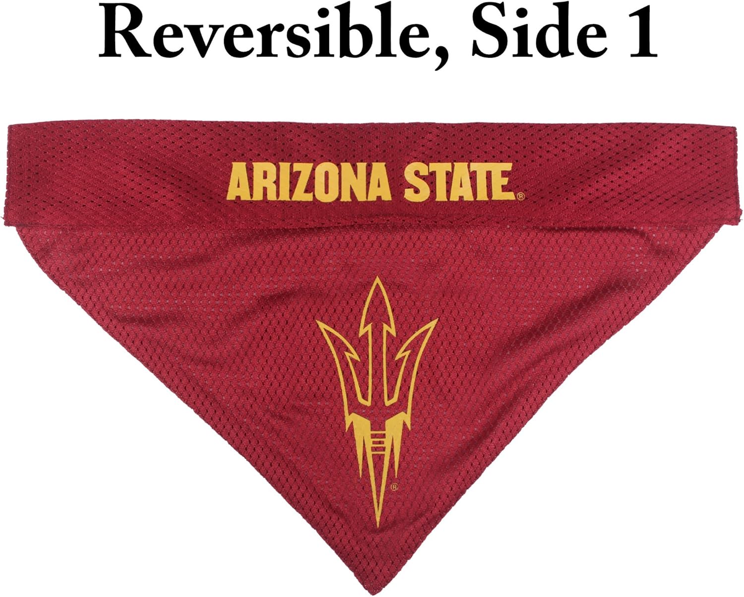 Pets First Collegiate Pet Accessories, Reversible Bandana, Arizona State Sun Devils, Small/Medium