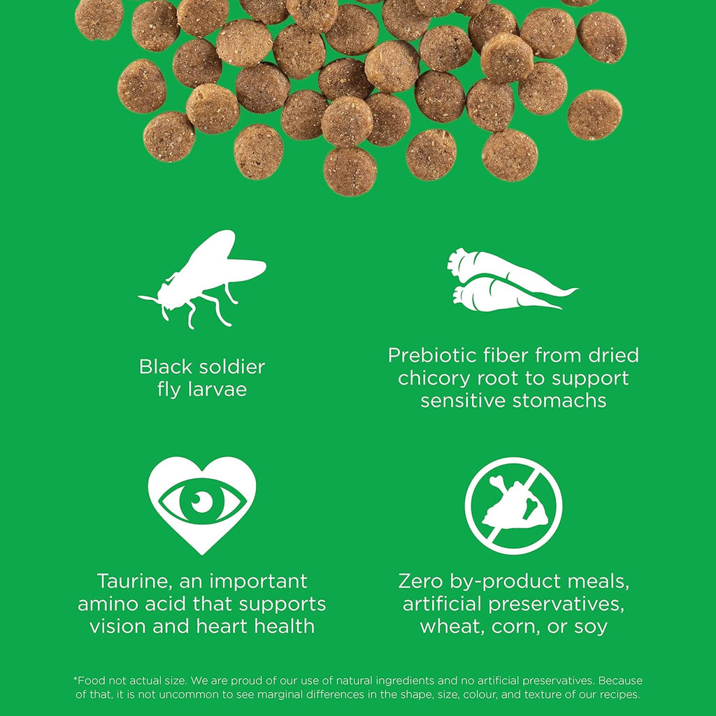 Go! Solutions Sensitivities Limited Ingredients, Grain-Free Dry Dog Food, Insect Recipe for Sensitive Stomach, 12 lb Bag