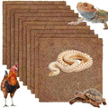 10Pcs Reptile Substrate Mat Carpet Chicken Nest Mat 30 * 30cm Natural Coconut Fiber Pet Mat Substrate Liner Terrarium Planter Liner for Lizard Turtle Snake Gecko Bearded Dragon Tortoise