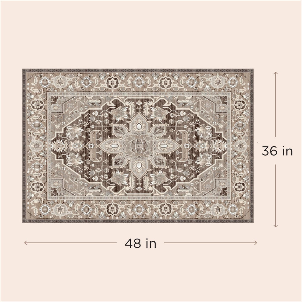 LOVEWAG Washable Dog Pee Pads, 36" x 48", Waterproof, Non-Slip, Super Absorbent, Reusable Machine-Washable, 2-Pack (Caramel Creme)