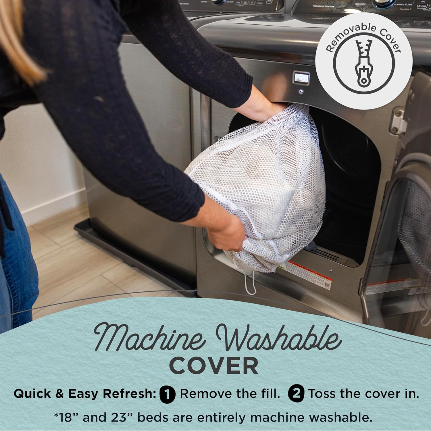 Best Friends by Sheri Original Calming Donut Dog and Cat Bed, Lux Faux Fur, Gray, XL (45in x 45in) - Anxiety Relief for Pets Up to 150 lbs