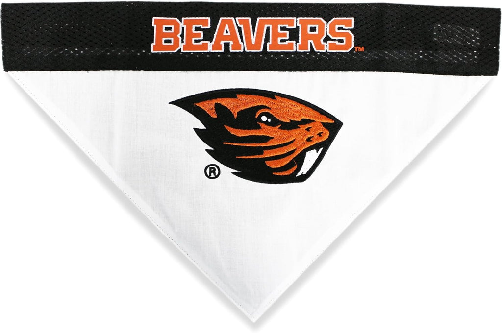 Pets First Collegiate Pet Accessories, Reversible Bandana, Oregon State Beavers, Large/X-Large