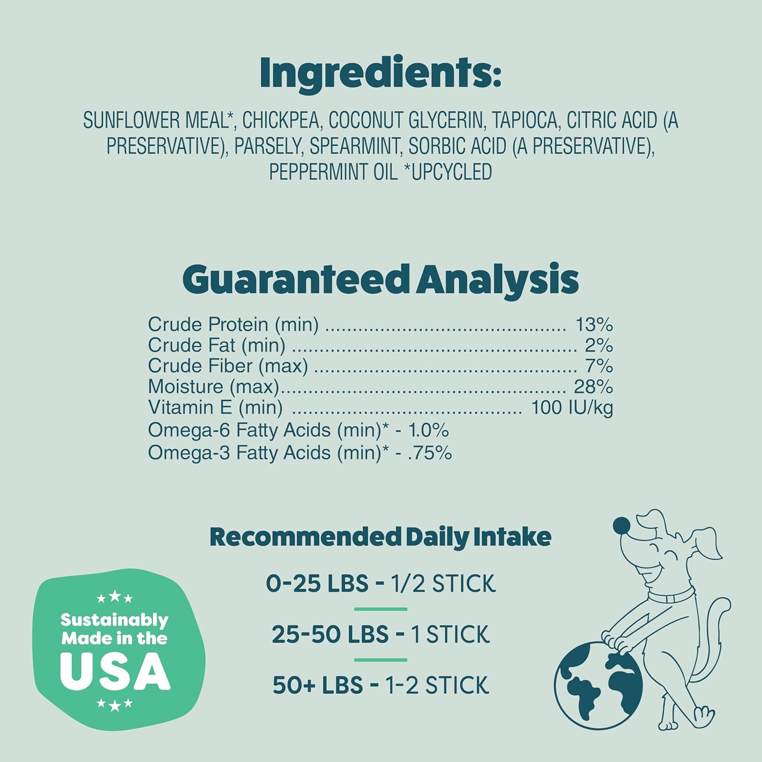 Shameless Pets Dental Chews for Dogs, Mighty Mint Dental Sticks, Healthy Treats for Teeth Cleaning & Fresh Breath - Free from Grain, Corn, & Soy for Small Dogs, 32 Sticks