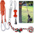 HOPET Dog Rope Toys,Dog Outdoor Bungee Solo Hanging Toy,Tether Tug of War Dog Toys for Pitbull Small Large Aggressive Chewers Dogs to Exercise