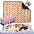 4 Pack Self Heating Cat Bed Cat Self Warming Pad with Removable Cover Extra Warm Thermal Pet Pad Washable Pet Crate Mat Anti Slip Kennel for Indoor Outdoor Pets (Small Star,16 x 20 Inches)