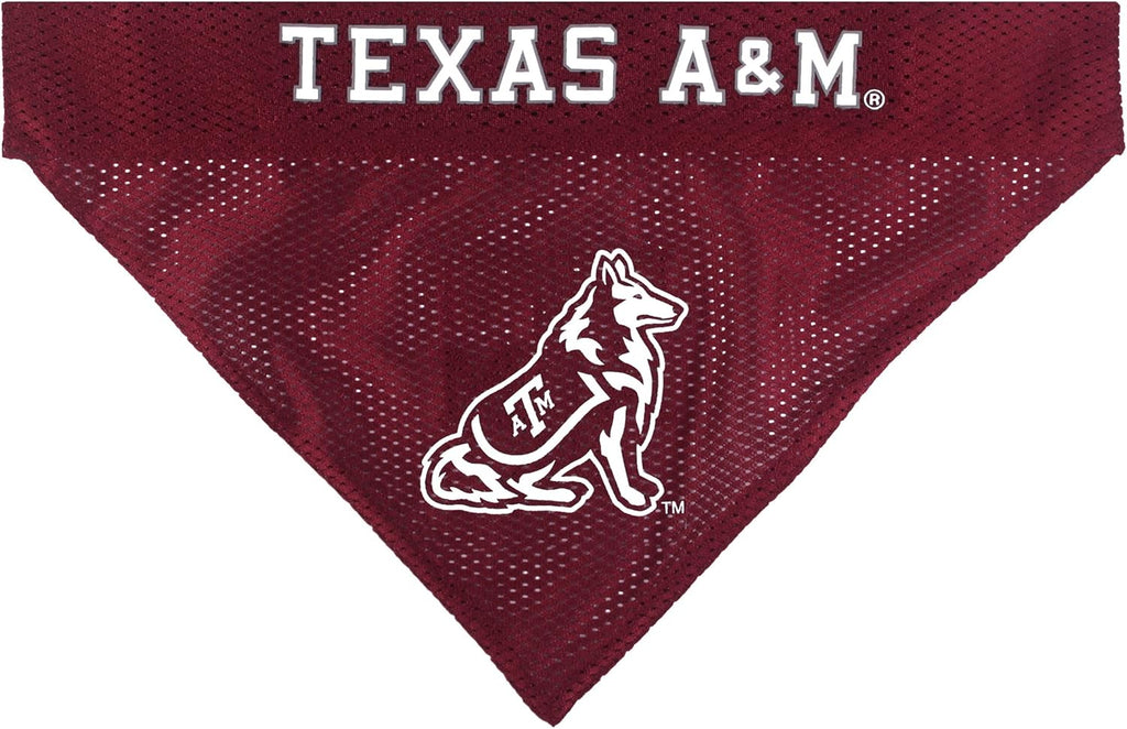 Pets First Collegiate Pet Accessories, Reversible Bandana, Texas A&M Aggies, Small/Medium