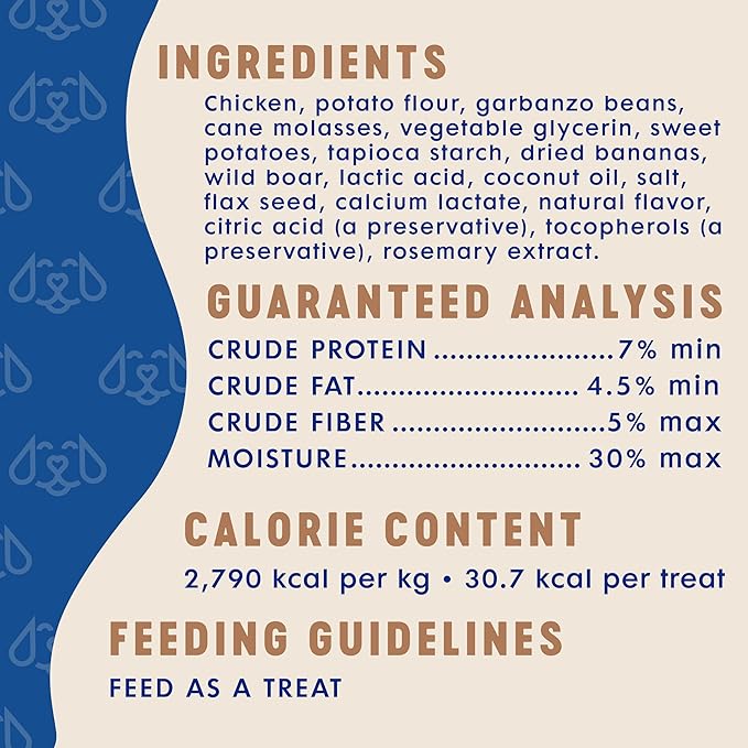 Finley's Chicken & Wild Boar Meaty Sticks Dog Treats, Grain-Free, Soft & Chewy, High Protein, Made in USA, 12 Ounce (Pack of 1)