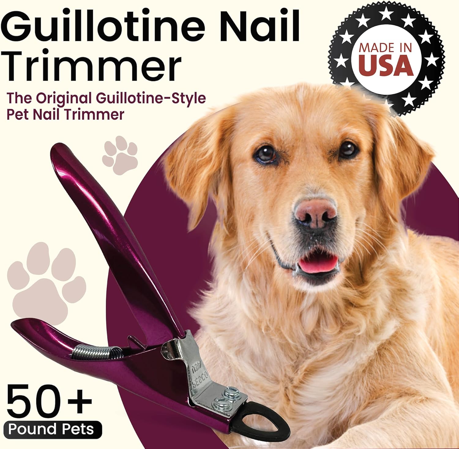 Resco Original Deluxe Dog, Cat, and Pet Nail/Claw Clippers. Best USA-Made Trimmer, More Colors & Sizes