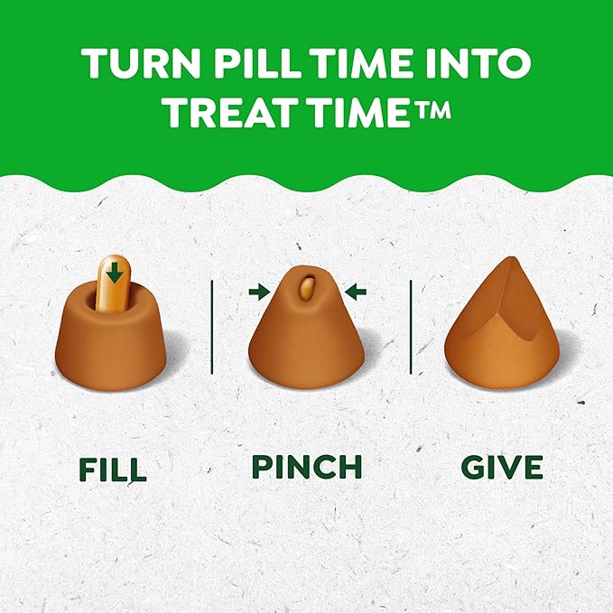 Greenies Pill Pockets for Dogs Large Size, Soft Dog Treats, Chicken Flavor, 15.8 oz. Pouch (60 Treats)