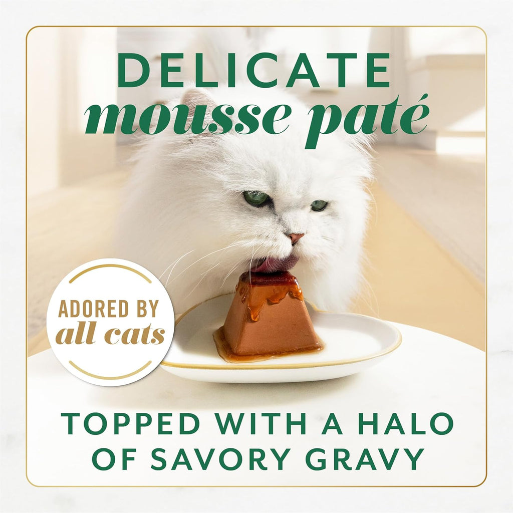 Fancy Feast Gems Pate Cat Food Mousse With Chicken and a Halo of Savory Gravy Cat Food - (Pack of 8) 4 oz. Boxes