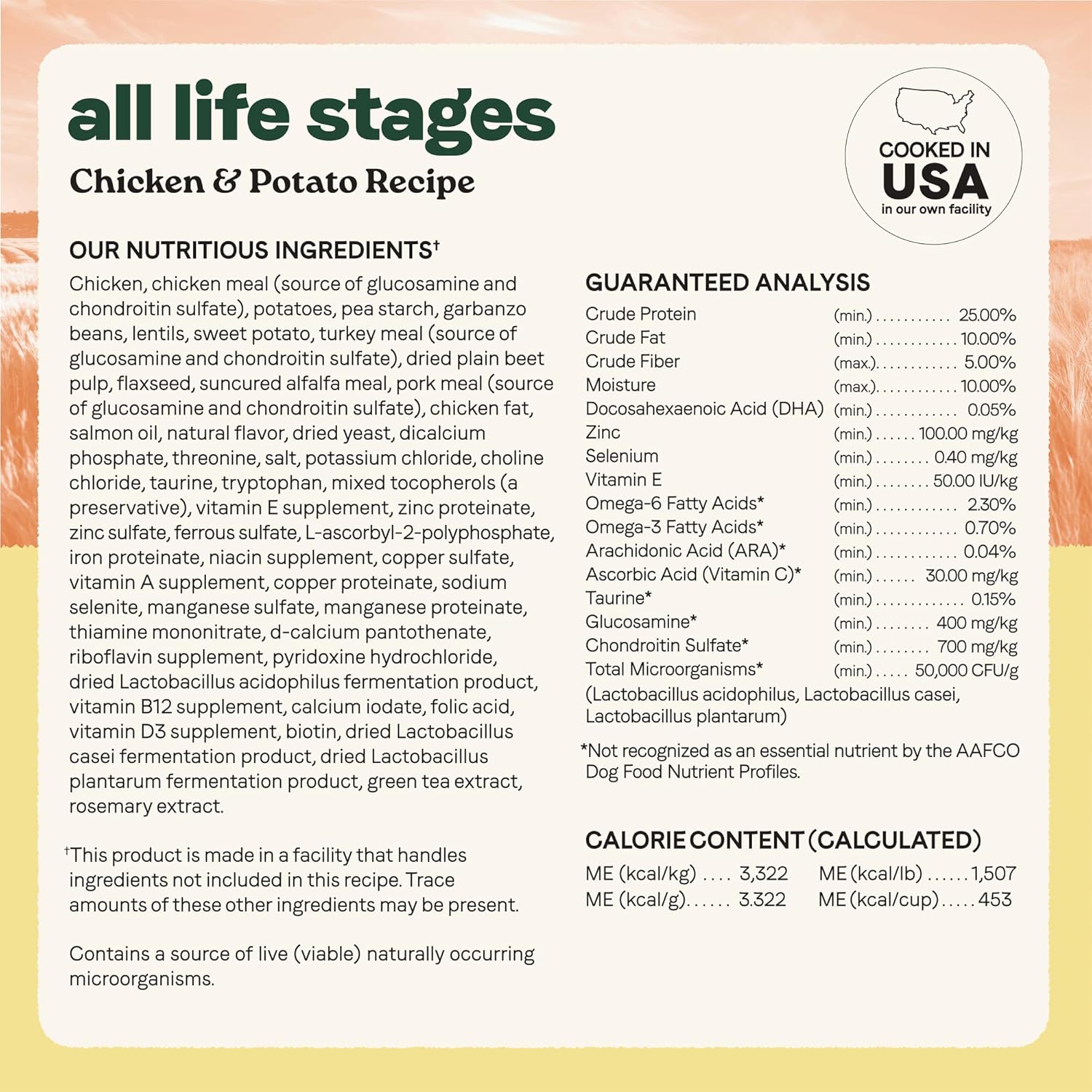 Canidae All Life Stages Real Chicken & Potato Recipe – High Protein and Grain-Free Premium Dry Dog Food for All Ages, Breeds, and Sizes– 4 lbs.