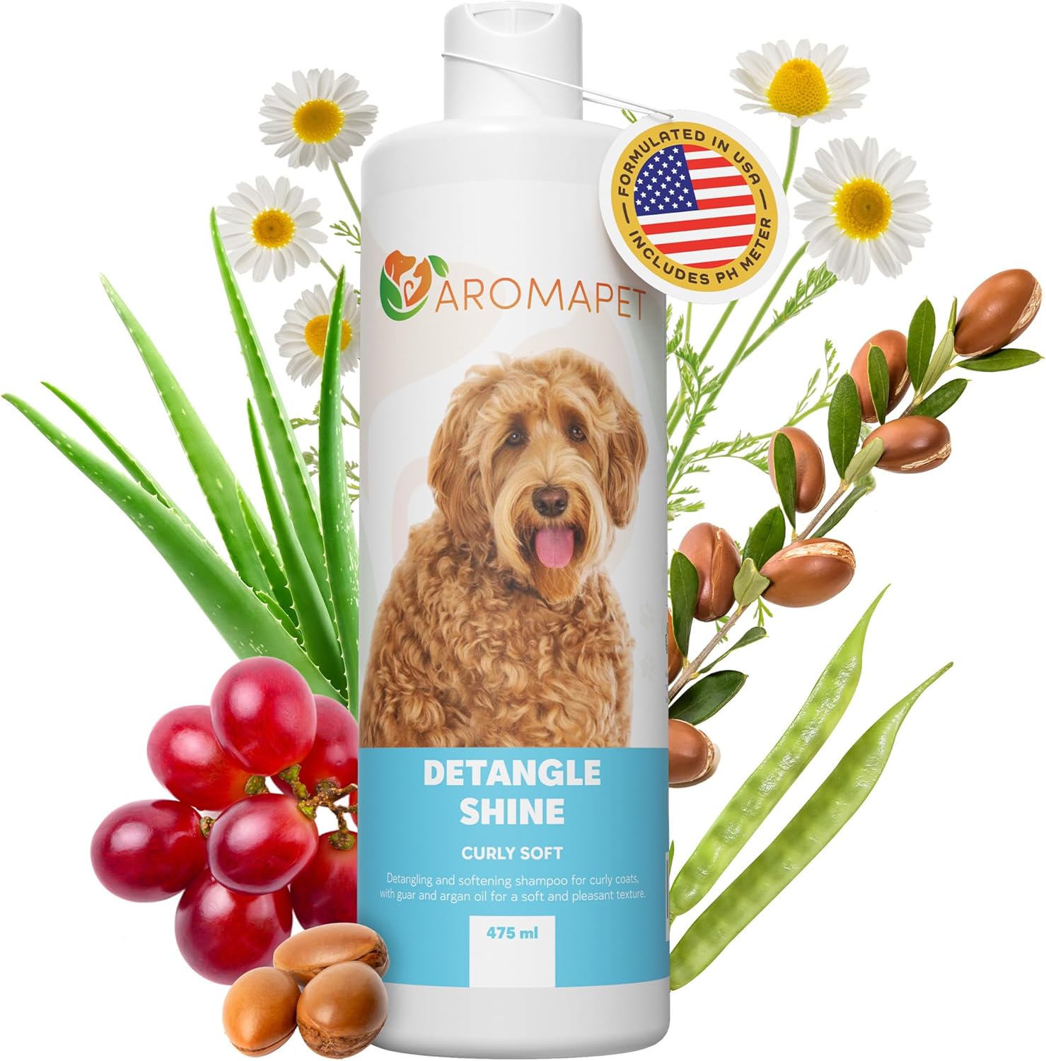Sensitive Care -Tangle-Free-Silky Shine Softening and detangling Shampoo, Delicate Coat Clean & Odor Control Shampoo – Advanced Shine Formula for Dogs (Doodle & Poodle, 16 Fluid Ounces)