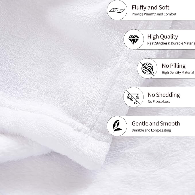 Personalized Dog Paw Print Blanket - Custom Dog Blanket with Pets Name Cute Paw Print Pet Throw - M 60"x50"