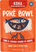 KOHA Poké Bowl Tuna & Chicken Entree in Gravy for Cats, 12-Pack of 3oz Pouches