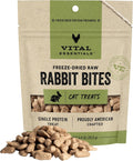 Vital Essentials Rabbit Bites Cat Treats, 0.9 oz | Freeze-Dried Raw | Single Protein | Grain Free, Gluten Free, Filler Free