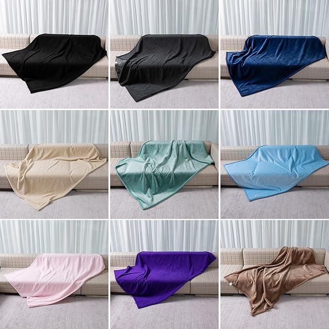 Waterproof Dog Throw Blanket for Couch Black Pet Blankets for Small Doggie Cat Fluffy Calming Sofa Covers Puppy Washable Cats Jacquard Fleece Blanket for Warm-Black,XS-28x20in