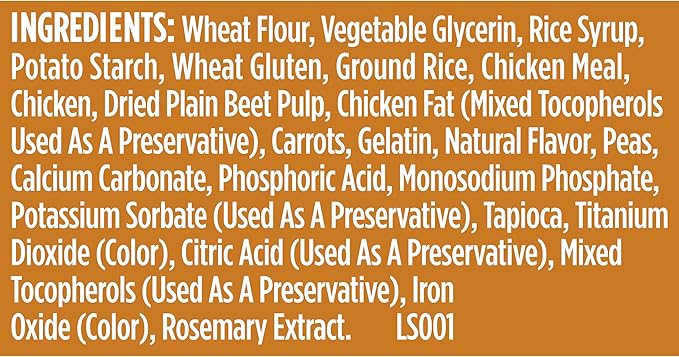 Nutrish Soup Bones Premium Dog Chews with Real Chicken and Veggies, Soft Texture Dog Treats, 11 Chews, Packaging May Vary (Rachael Ray)