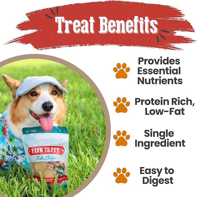 Farm To Pet - Dog Training Treats - Chicken, Turkey, Beef and Fish Chip Protein Variety Pack - 100% All Natural, Single Ingredient Training Treats for Small, Medium, and Large Dogs - Made in USA