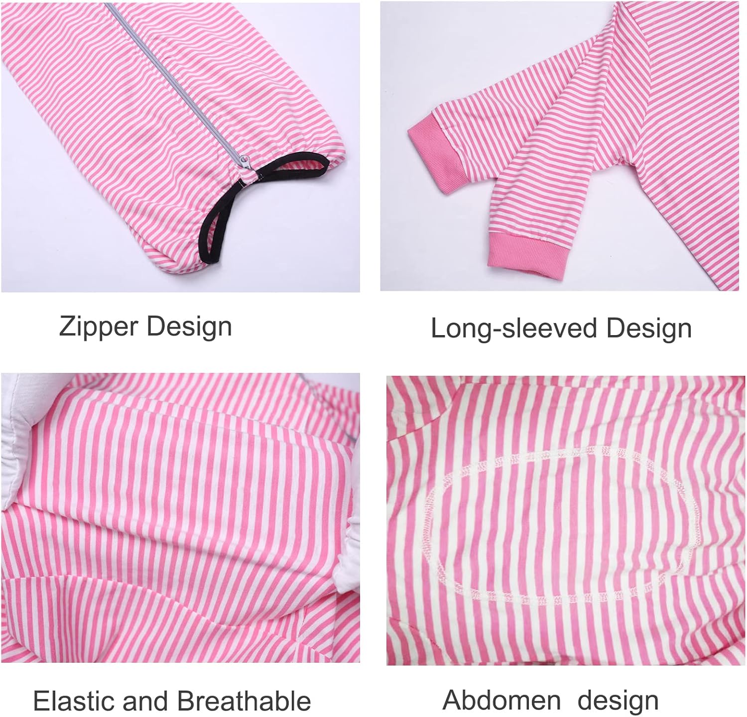 Yeapeeto Dog Onesie Surgery Recovery Suit for Large Medium Bodysuit Dogs Pajamas PJS Full Body for Shedding, Prevent Licking, Wound Protection, Cone Alternative (7X-Large (Pack of 1), Pink)