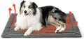 Bedsure Self Warming Dog Bed, Large Self Heating Dog Crate Pad, Thermal Extra Warm Puppy Mat Indoor, Non-Slip & Washable, Not Electric, 41" x 29", Grey