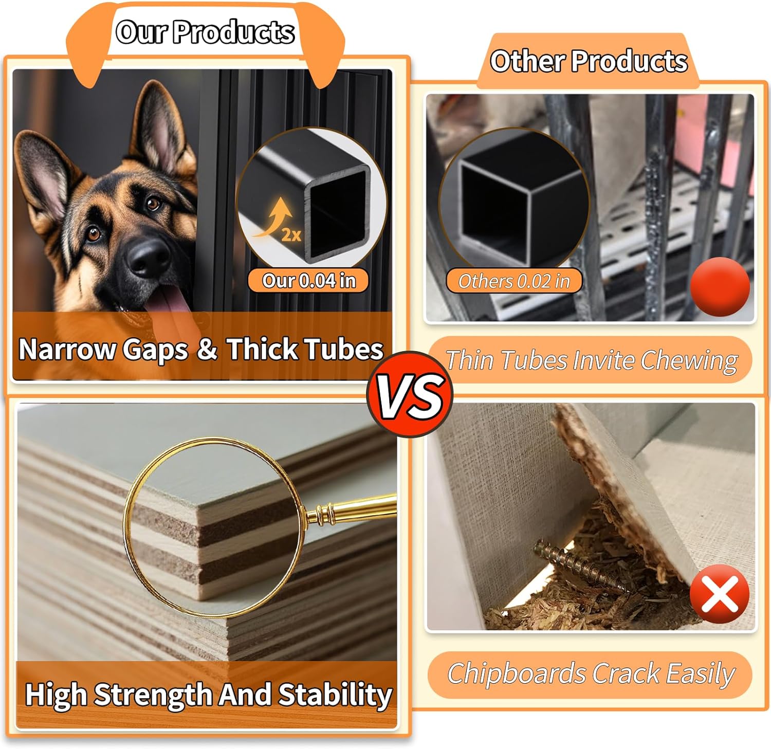 Heavy Duty Dog Crate Furniture, Dog Kennel Indoor, Anti-Chew Anti-Escape End Side Table Wooden Dog Crate for Small Dog（Fir Green）