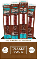 etta says! Yumm Sticks - Real Meat Turkey Dog Jerky Treats - Human Grade - Made in The USA (12 Count Pack of 1)