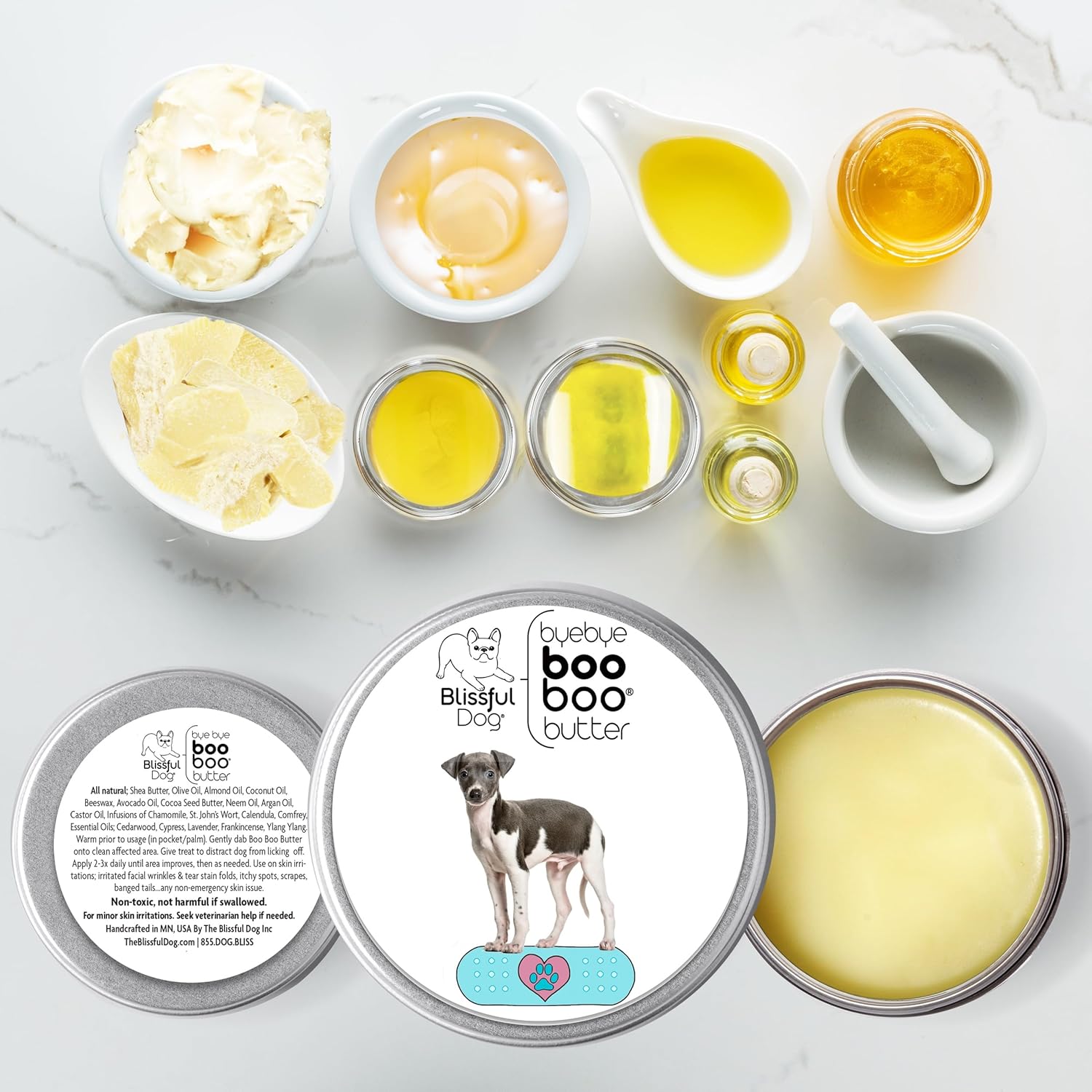 The Blissful Dog Italian Greyhound Boo Boo Butter, 4-Ounce