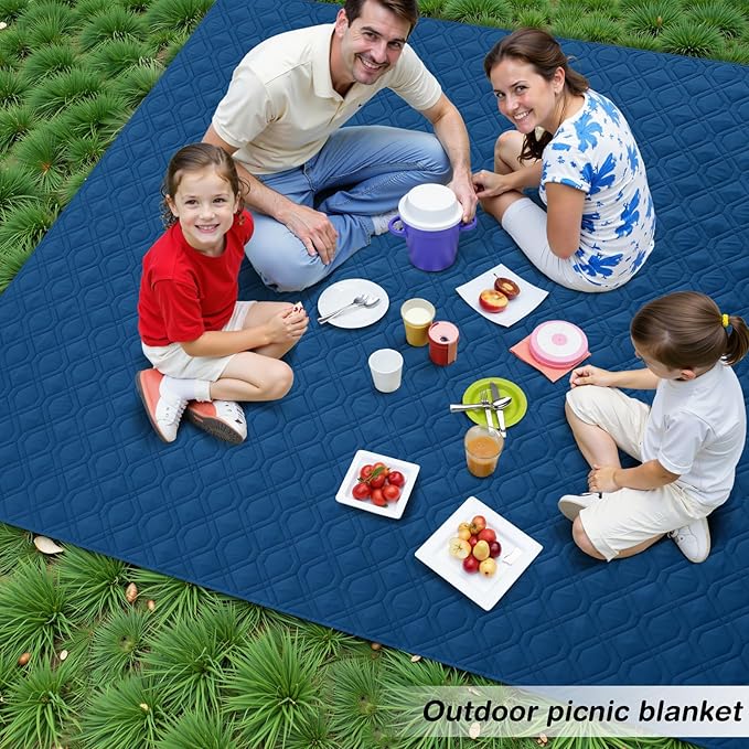 hyha Waterproof Dog Bed Blanket, Soft Pet Blankets, Waterproof Couch Cover for Dogs, Reversible Sofa Covers Washable for Furniture (30x53 Inch, Navy Blue/Blue)