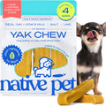 Native Pet Yak Cheese Himalayan Dog Chews - Long Lasting Dental Sticks for Small Breeds– 100% All Natural Himalayan Yak Chews for Small Dogs – Cheese Bone for Aggressive Chewers - 15 Per Pack