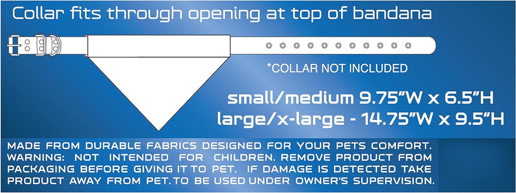 Pets First Collegiate Pet Accessories, Reversible Bandana, Wisconsin Badgers, Small/Medium