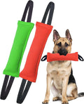 Clysoru Dog Tug Toy Double Pack Tough Jute Bite Pillow Training Equipment Puppy to Large Dogs Interactive