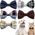 PET SHOW Pet Small Dogs Collar Embellishment Attachment Bow Ties Puppies Cats Collar Charms Accessories Slides Bowties for Birthday Wedding Parties Assorted A Style Assorted B Styles Pack of 5