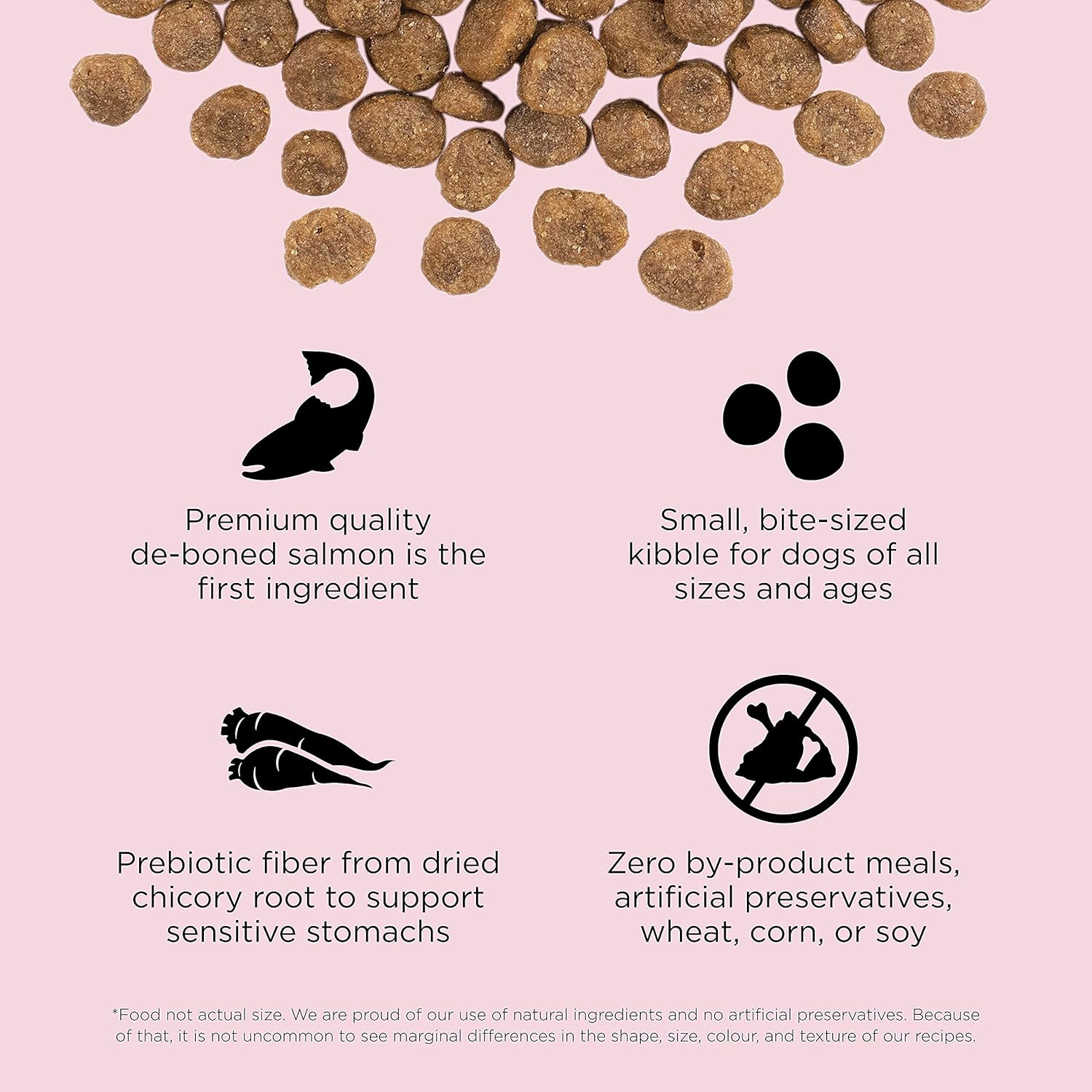 Go! Solutions Sensitivities Limited Ingredients, Grain-Free Dry Dog Food, Small Bites Salmon Recipe for Sensitive Stomach, 22 lb Bag