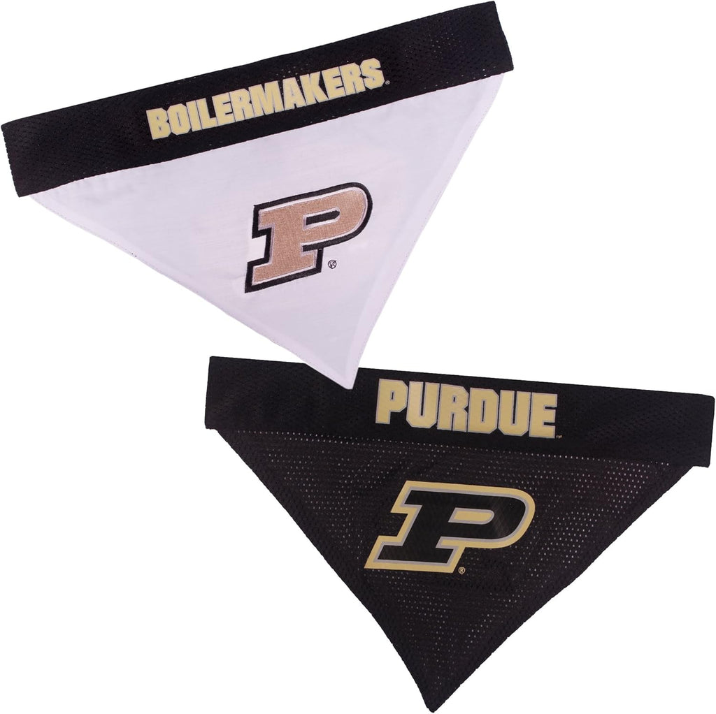 Pets First Collegiate Pet Accessories, Reversible Bandana, Purdue Boilermakers, Small/Medium