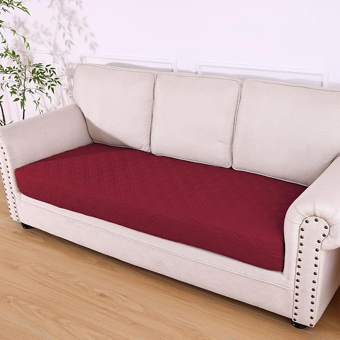 hyha Waterproof Dog Bed Blanket, Soft Pet Blankets, Waterproof Couch Cover for Dogs, Reversible Sofa Covers Washable for Furniture (40x80 Inch, Wine Red/Beige)