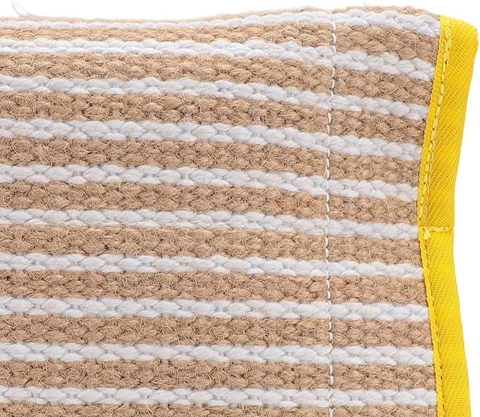 Dog Bite Cuneiform, Dog Bite Pillow with 3 Comfortable Handles, Bite Training Toy for Dogs, Jute Biting Pad for Puppy Training, Interactive Play Toy for Tug of War and Exercise