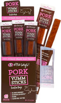 etta says! Yumm Sticks - Real Meat Pork Dog Jerky Treats - Human Grade - Made in The USA (24 Count Pack of 1)