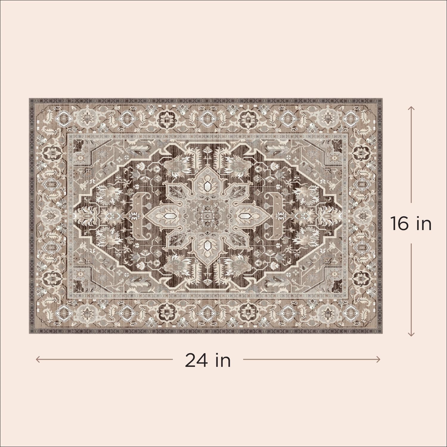 LOVEWAG Washable Dog Pee Pads, 24" x 16", Waterproof, Non-Slip, Super Absorbent, Reusable Machine-Washable, 2-Pack (Caramel Creme)