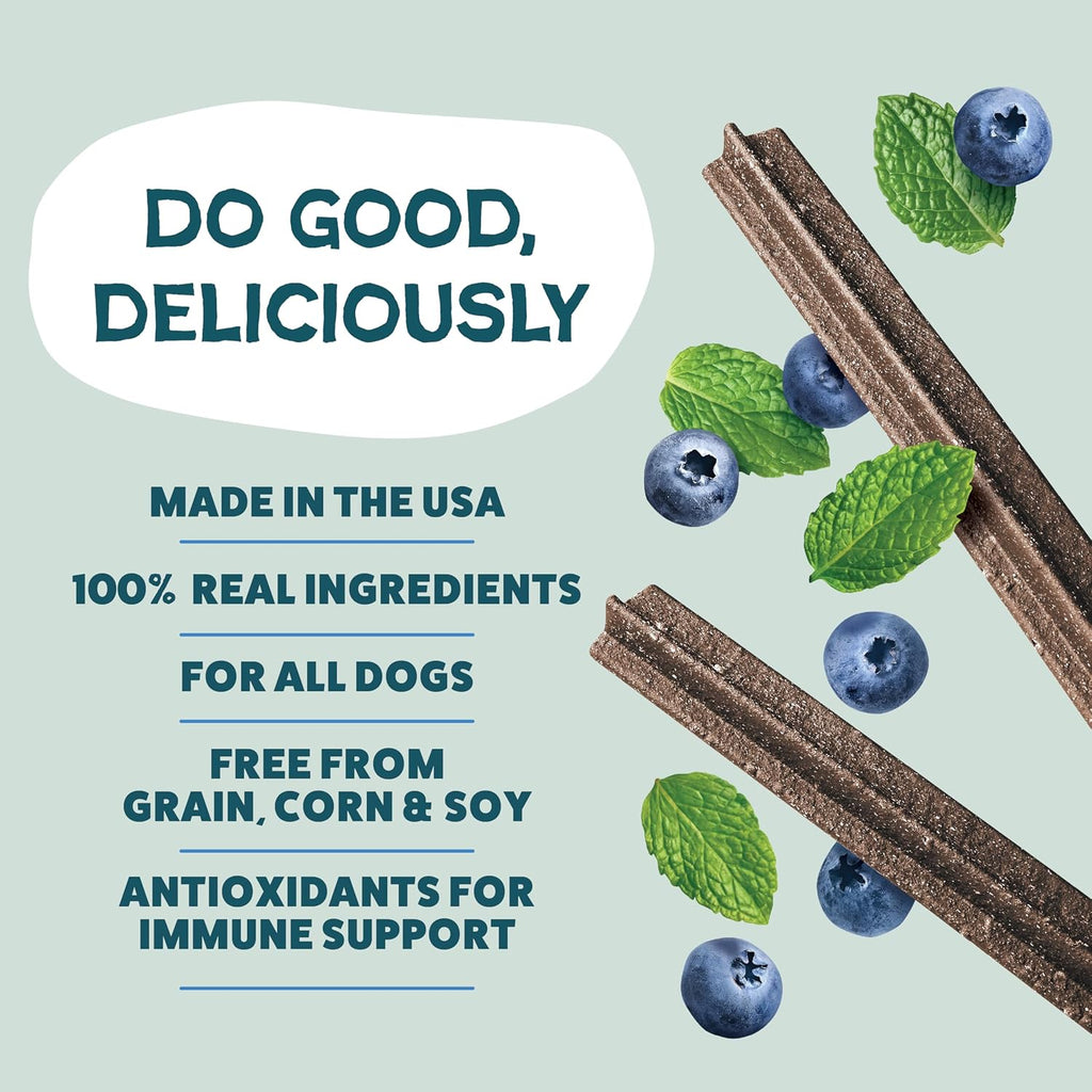 Shameless Pets Dental Treats for Dogs, Variety (3-Pack) - Healthy Sticks for Teeth Cleaning & Fresh Breath - Dog Bones Dental Chews Free from Grain, Corn & Soy