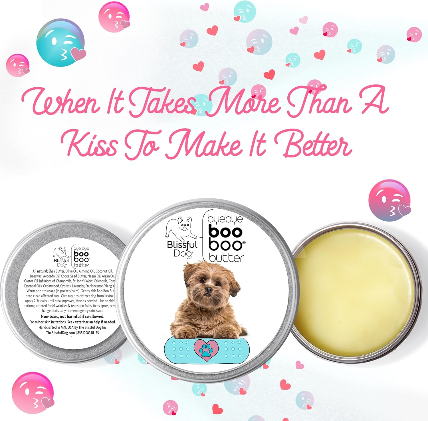 The Blissful Dog Lhasa Apso Boo Boo Butter, 8-Ounce
