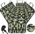 Dog Car Seat Cover, Durable Waterproof Scratch Proof Nonslip Dog Hammock, Pet Back Seat Covers with Pocket for Cars SUVs and Trucks - S, Camouflage