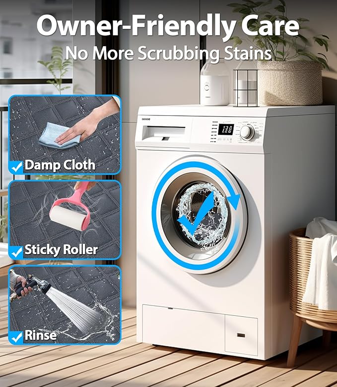 PetGenie Dog Car Seat Cover for Back Seat 10-Layer Military-Grade Protection, Hard Bottom Dog Hammock, Pet Bed Extender for Dogs, Waterproof Seat Protector Universal L Size Fits for SUV Medium Truck