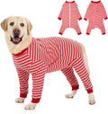 Yeapeeto Dog Onesie Surgery Recovery Suit for Large Medium Bodysuit Dogs Pajamas PJS Full Body for Shedding, Prevent Licking, Wound Protection, Cone Alternative… (Red Pink, 7X-Large (Pack of 1))