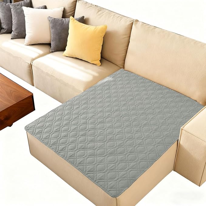 hyha Waterproof Dog Bed Blanket, Soft Pet Blankets, Waterproof Couch Cover for Dogs, Reversible Sofa Covers Washable for Furniture (40x50 Inch, Grey/Dark Grey)