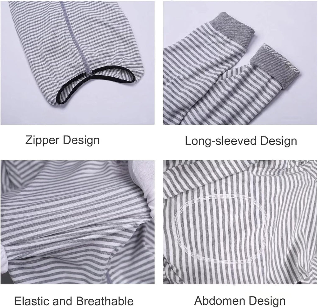 Yeapeeto Dog Onesie Surgery Recovery Suit for Large Medium Bodysuit Dogs Pajamas PJS Full Body for Shedding, Prevent Licking, Wound Protection, Cone Alternative (4X-Large (Pack of 1), Grey)